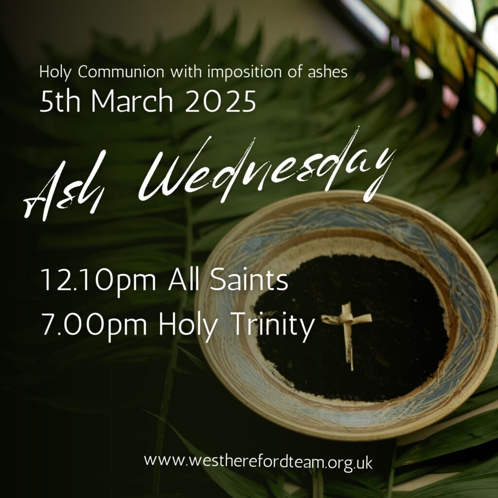 Ash Wednesday service poster