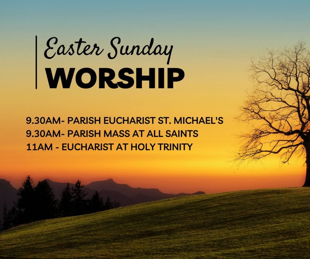 Easter Sunday service poster