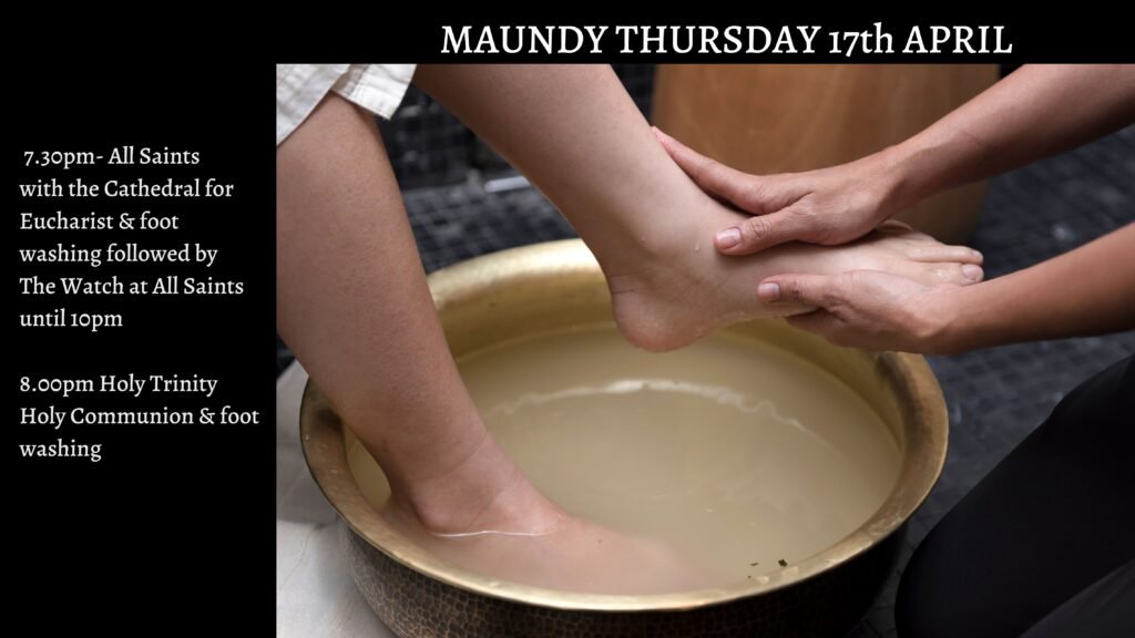 Maundy Thursday service poster