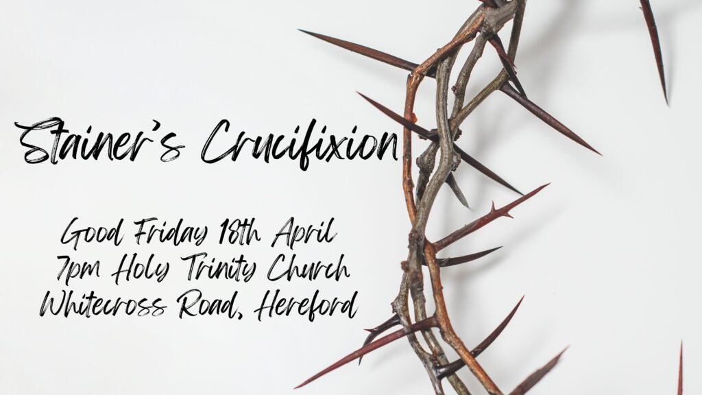 Stainer's Crucifixion service poster