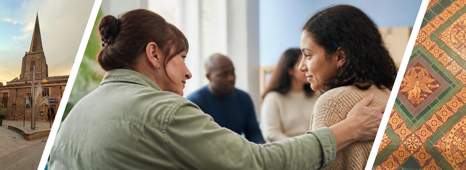 Group therapy session focused on safeguarding and support